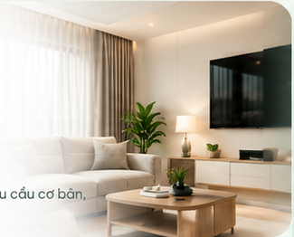 Không gian nội thất hiện đại cho gói cơ bản